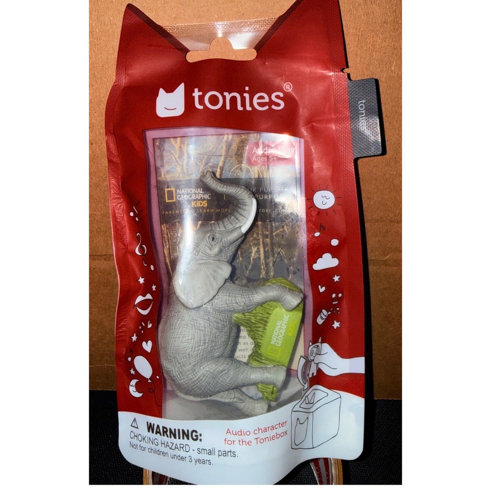 Tonies National Geographic Kids Elephant Audio Play Kids OS Grey New Educational